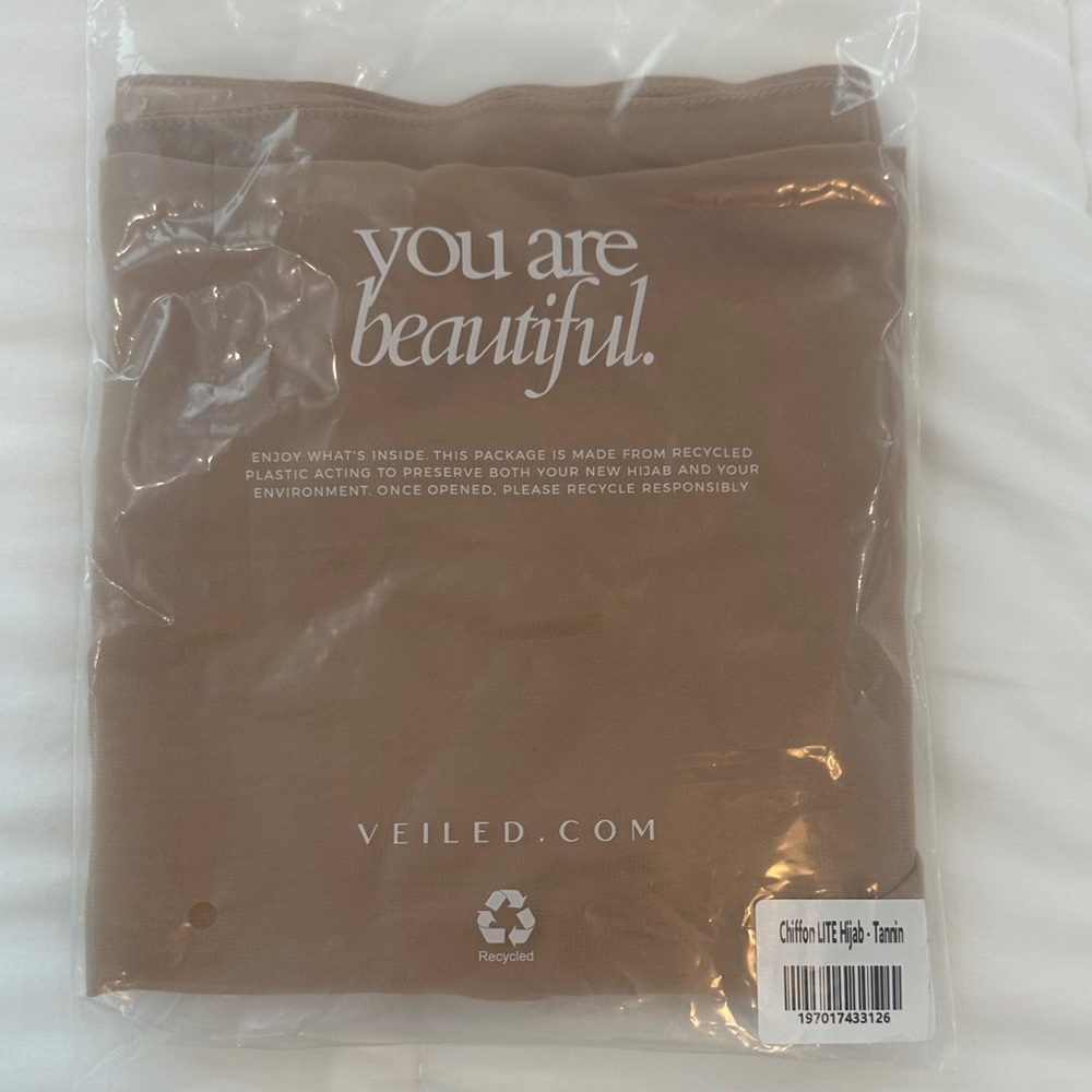 Tan Chiffon Hijab